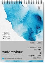 Winsor & Newton Watercolour Paper Pad 22.9x30.5 cm 12 Sheets 300 gsm