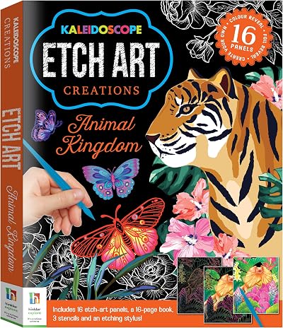 Hinkler Kaleidoscope Etch Art Creations Animal Kingdom Kit