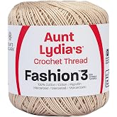 Red Heart Fashion Crochet, Cotton Size 3, Natural (182-226)