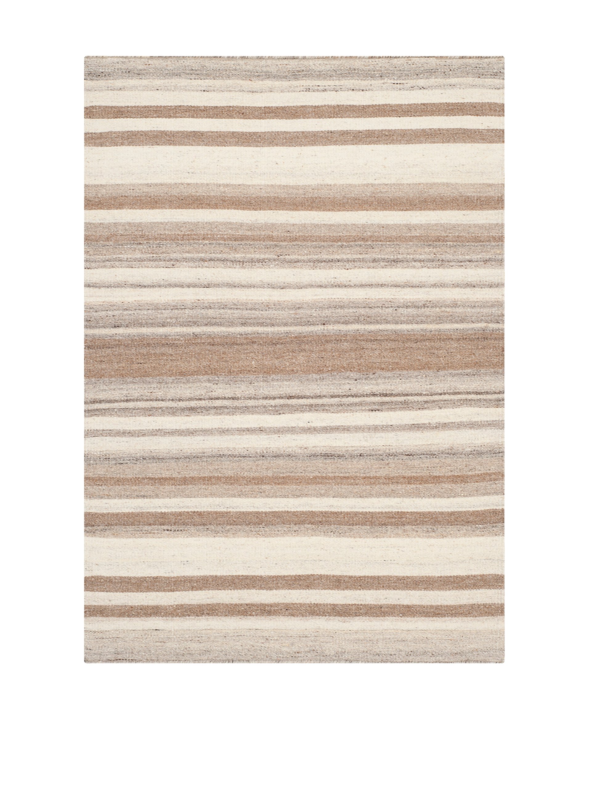 Safavieh Contemporary Indoor Flatweave Rectangle Area Rug, Dhurrie Collection, DHU631, in Natural / Camel, 91 X 152 cm for Living Room, Bedroom or Any Indoor Space