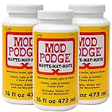 Mod Podge Waterbase Sealer, 16 oz (Pack of 3) Matte