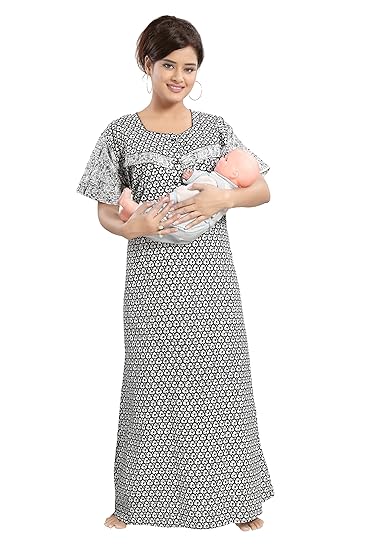 Women's Cotton Feeding Nighty - PSN133