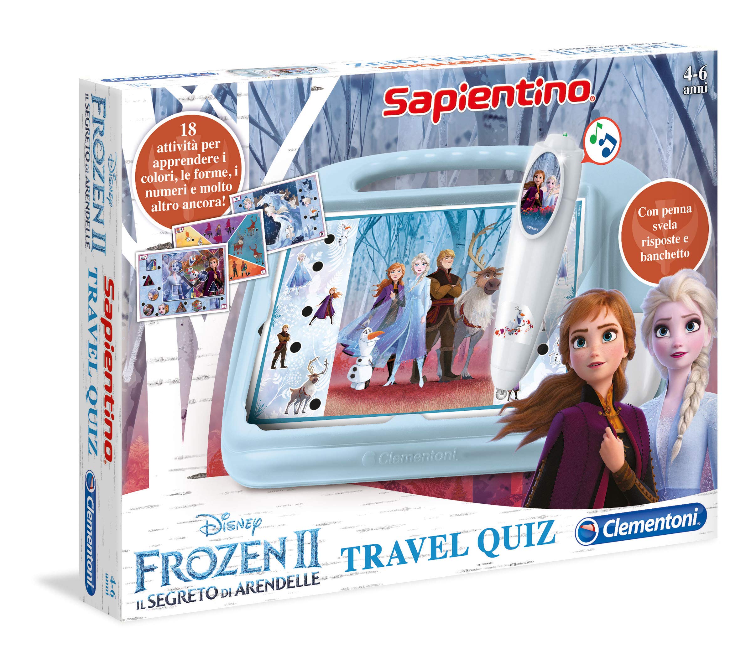 Clementoni Puzzle Game Travel Quiz Frozen 2 multi-coloured