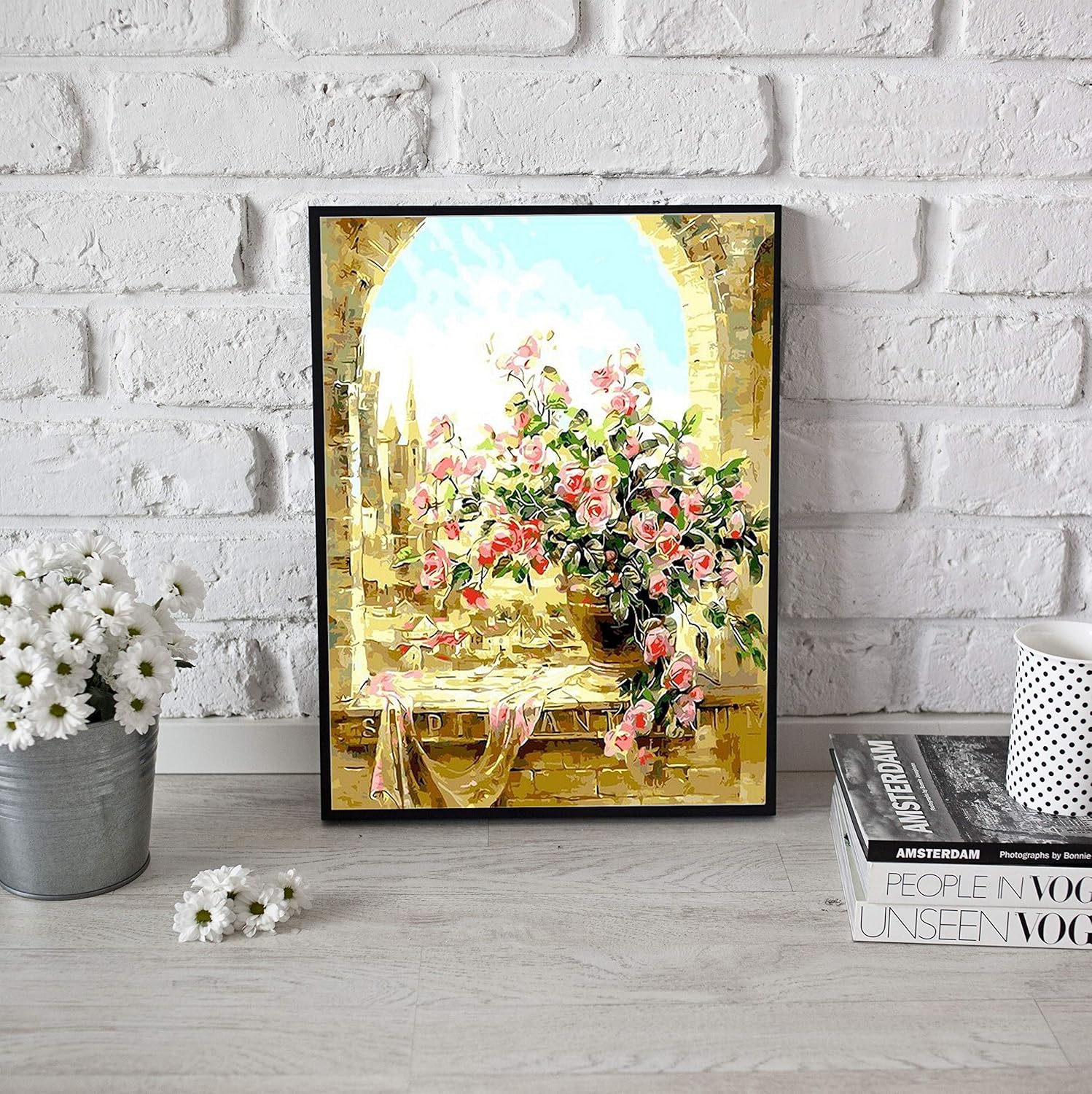 Abstrakte Eule CUFUN Art Malen nach Zahlen Kit DIY