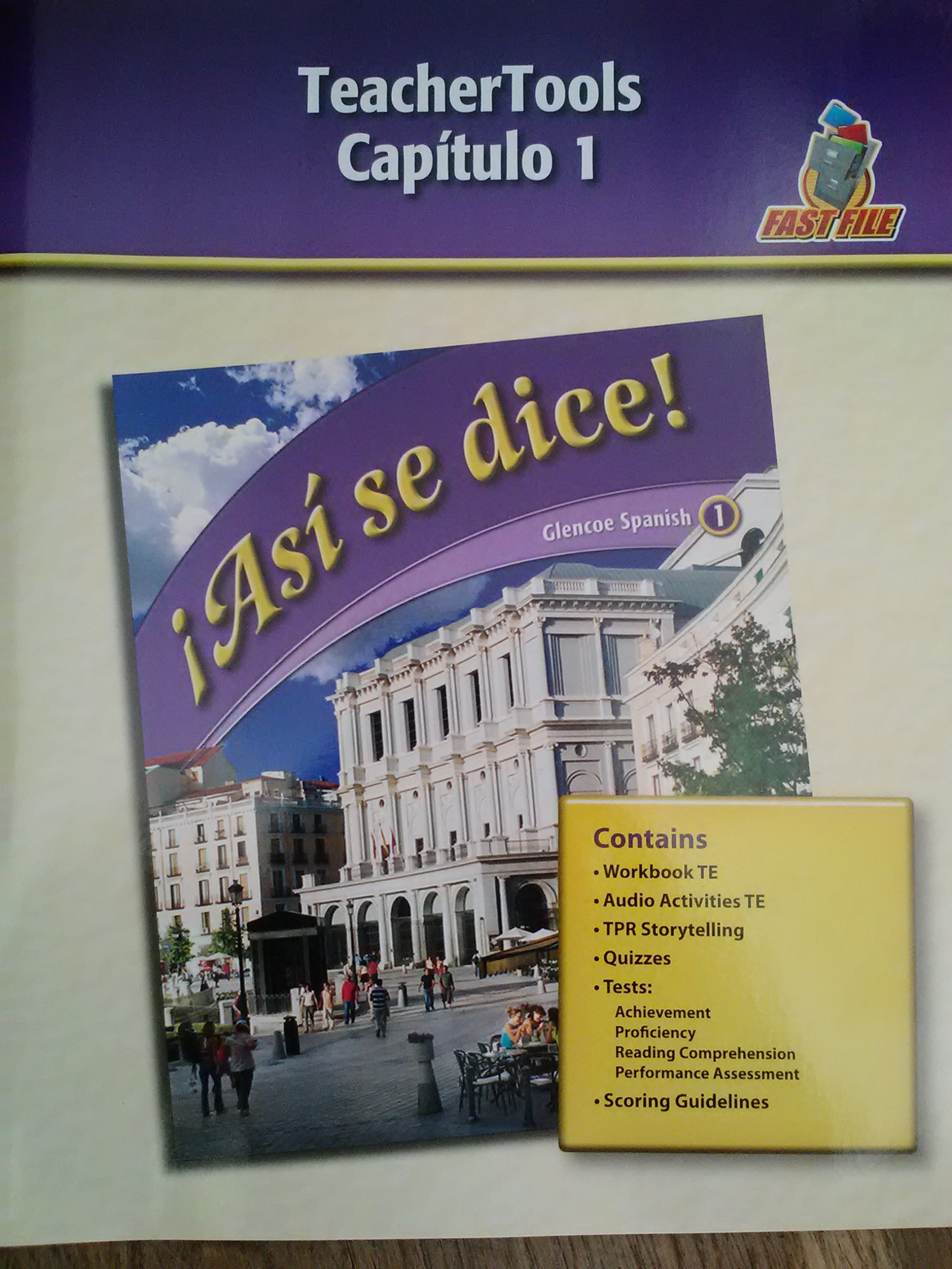 Teacher Tools Capitulo 1 Asi Se Dice Glencoe Spanish 1 The Mcgraw Hill Panies 9780078883712 Books