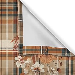 Ambesonne Botanical Valance & Tier Curtain 3 pcs