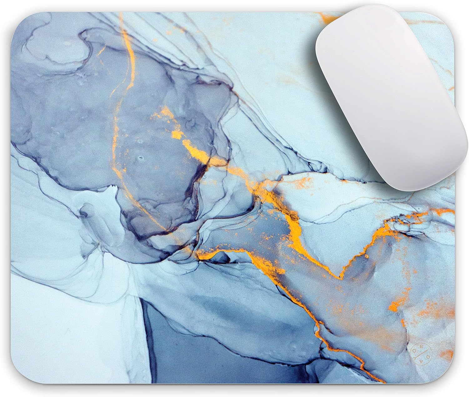 Oriday Gaming Mouse Pad Custom for Home and Office Modern Marbling Design (Blue Ocean) 24cm x 20cm