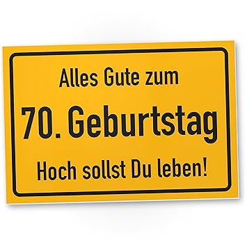 Dankedir 70 Geburtstag Stadtschild Kunststoff Schild Geschenk 70 Geburtstag Geschenkidee Geburtstagsgeschenk Siebzigsten