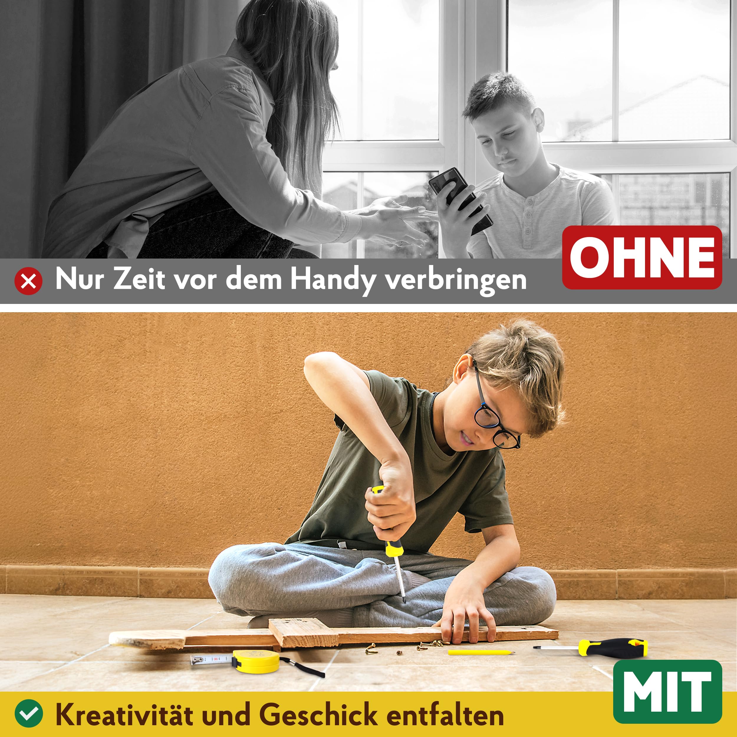 Eli® Werkzeuggürtel für Kinder ab 6 Jahre - echtes Kinderwerkzeug Set 4