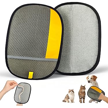 Gant Brosse Anti-poils Animaux - Réutilisable, Enlève Poils De Canapé, Tapis, Vêtements