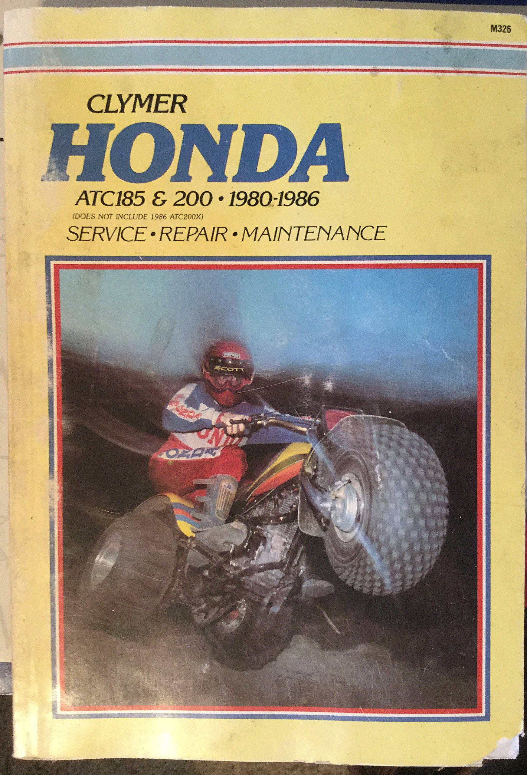 Clymer #M326 Honda Service-Repair-Maintenance, ATC185 & 200. for 1980-1986  Paperback – 1992