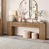 Epecoya Extra Long Console Tables for Entryway 86-Inch, Natural Oak Brown | Farmhouse Couch Table Behind Sofa Wooden, Modern Entryway Table for Entrance, Hallway, Living Room, Apartment
