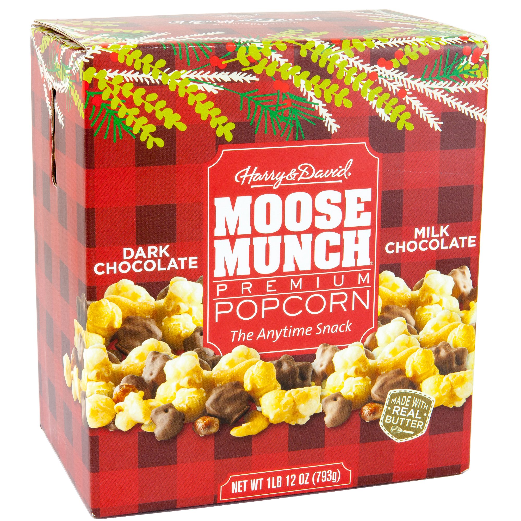 Harry & David Moose Munch Gourmet Popcorn 1lb 8 Oz Assortment Drum