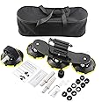 ZUOS Bike Rack for Car Roof, Vacuum Suction Cup Bicycle Carrier Aluminium Alloy Roof Rack, with 5 Adapters for Most Bikes, 9x100mm/12x100mm/15x100mm/15x110mm/20x100mm/20x110mm (6" Suction Carrier)