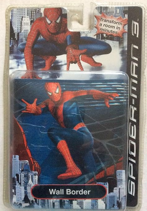 Amazon Marvelスパイダーマン3ピール スティック取り外し可能な5 In X 15 Ft Wall Border トリムボーダー