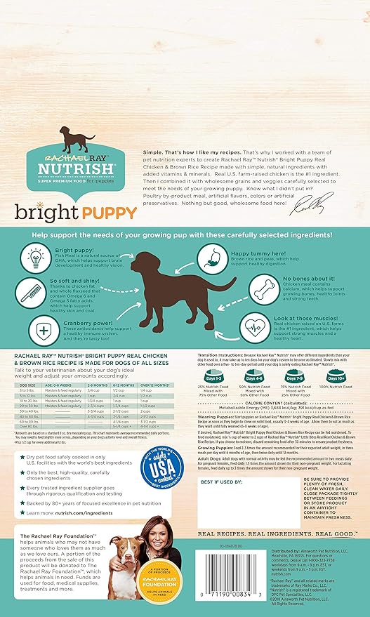 rachel ray bright puppy food