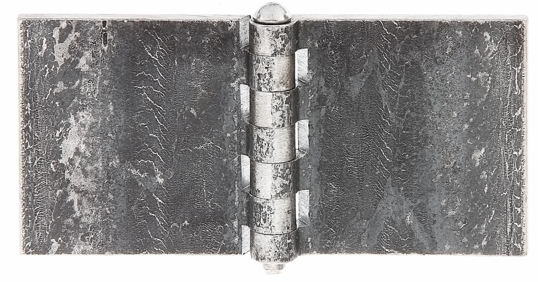 Full-Width Welding Hinge Crude Steel 80 x 80 mm