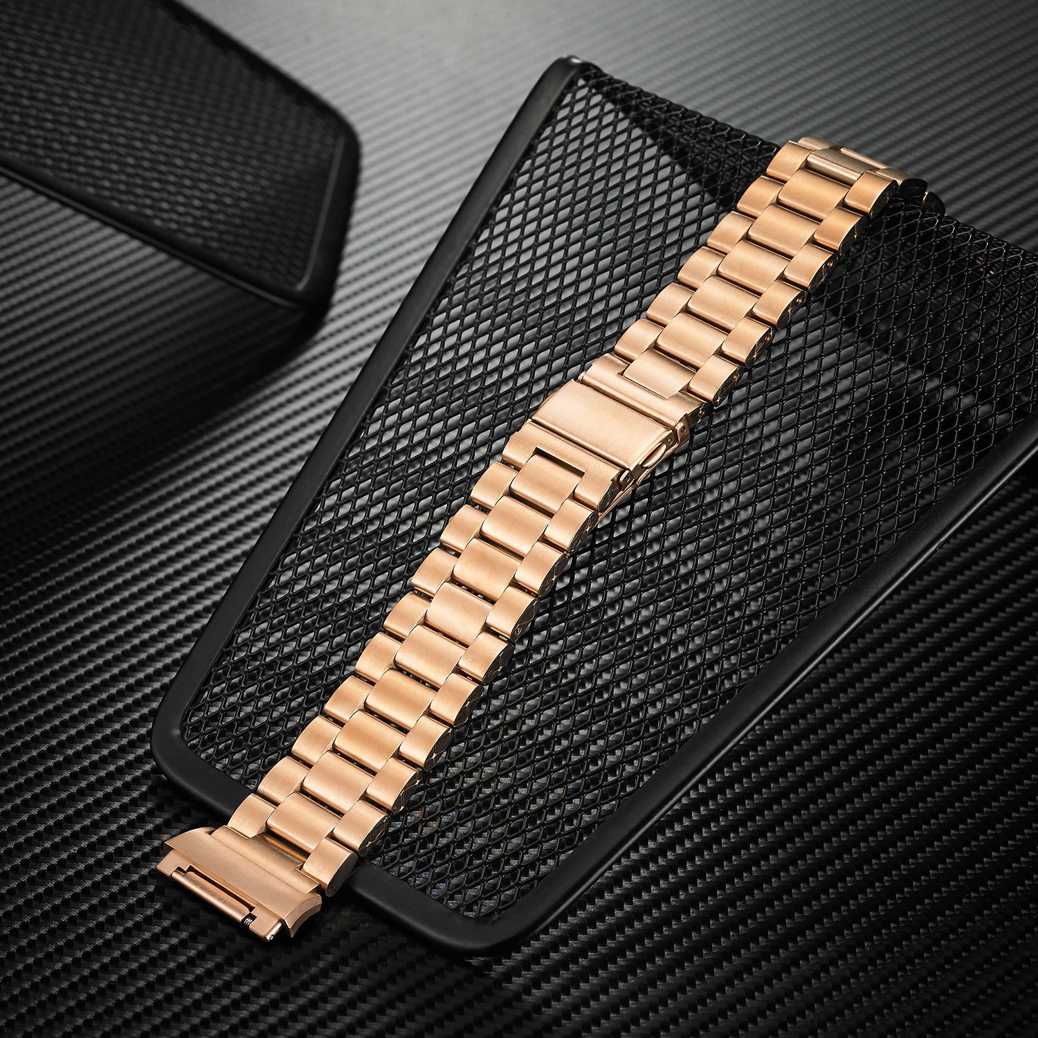 Fitbit banda iónico, shangpule Metal de acero inoxidable ...