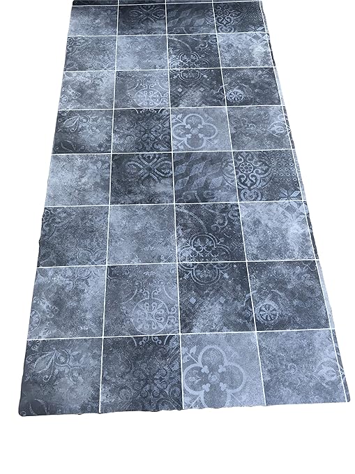 Lavelahome Tapis En Pvc Au Mètre 1 M De Large Cimentine