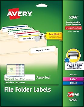 file folder label printer