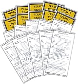 AndysCrafts Fake Parking Tickets in Real Holders 10 Pack Prank Kit view 1