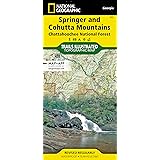 Springer and Cohutta Mountains Map [Chattahoochee National Forest] (National Geographic Trails Illustrated Map, 777)