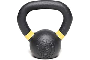 Kettlebell Kings Powder Coated Kettlebell Weights 5-90 LB | Workout Gym Equipment & Strength training sets for Women & Men | Durable Coating for Grip Strength, Rust Prevention