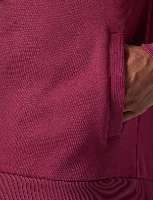 Sudadera con Capucha REG Tonal Shield Full Zip, Vino Rico, XXXL