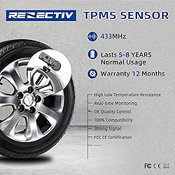 RENECTIV TPMS Sensor,433Mhz Tire Pressure
