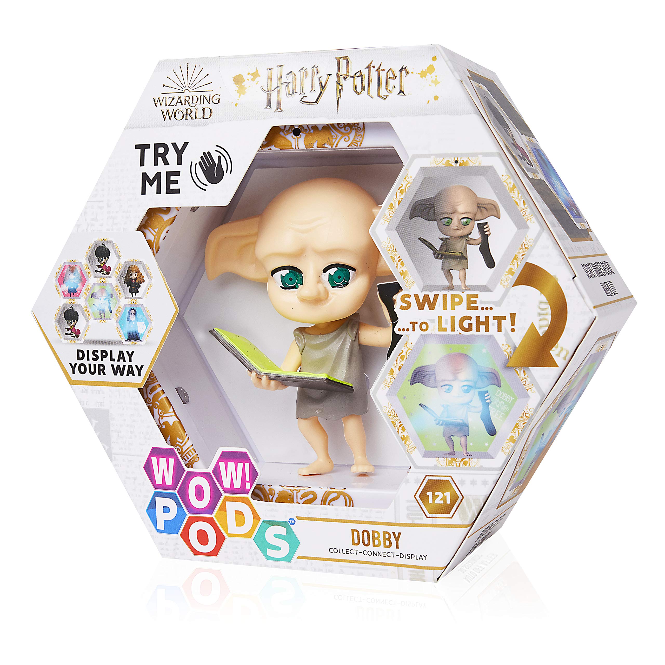 WOW! PODS Harry Potter Wizarding World Light-Up Bobble-Head Figure | Official Collectable Toy (Dobby)