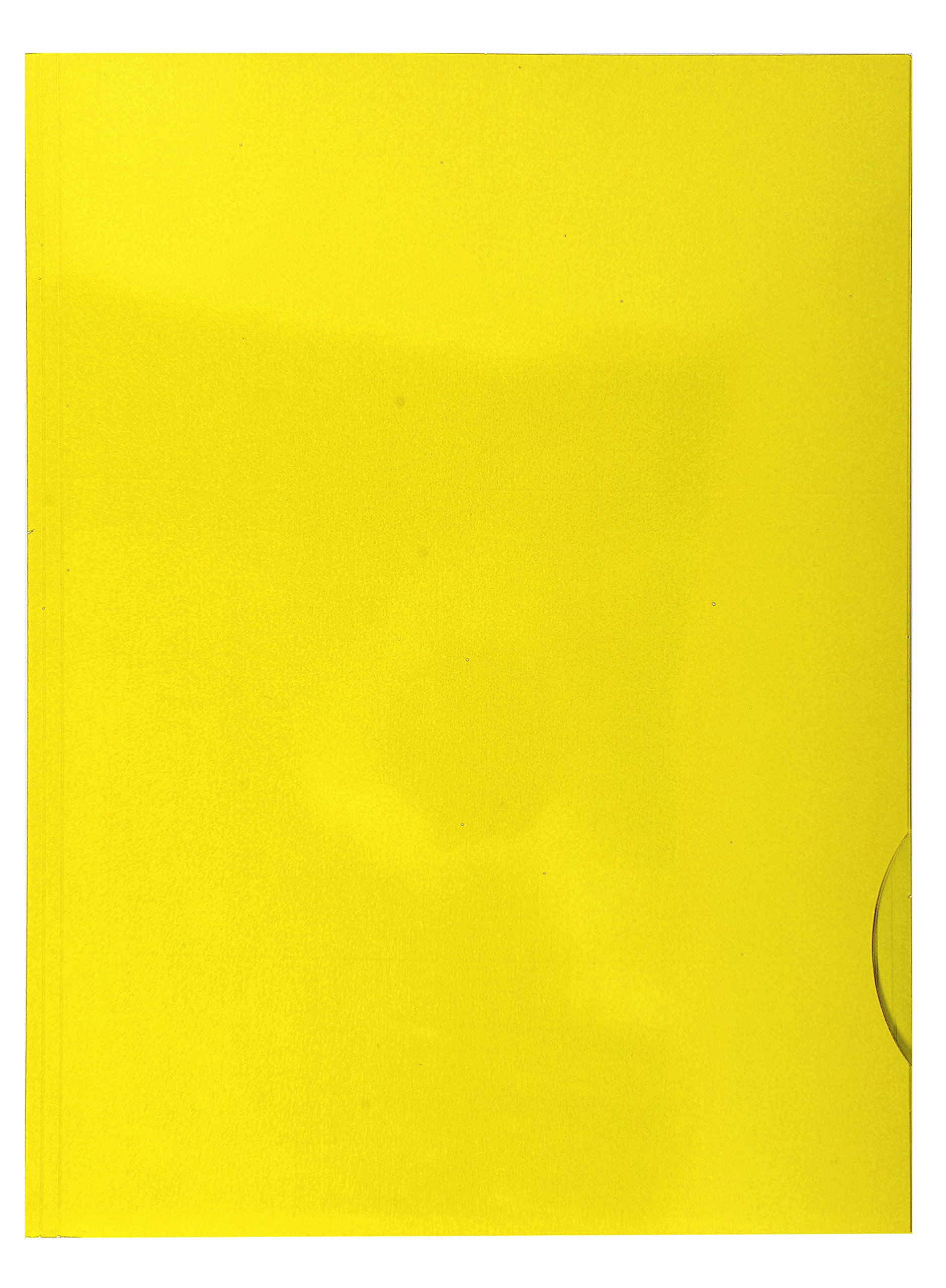 Exacompta - Ref 635015E - Chromolux Glossy Presentation 2 Flap Folders - Suitable for Storing A4 Documents, 250gsm, Business Card Holder - Yellow (Pack of 20) — image 1
