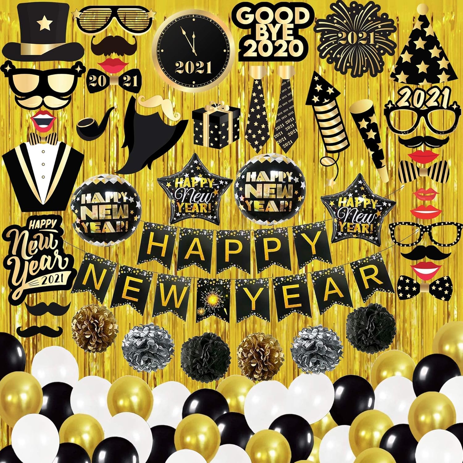 Complete New Years Eve Decorations Set Pack