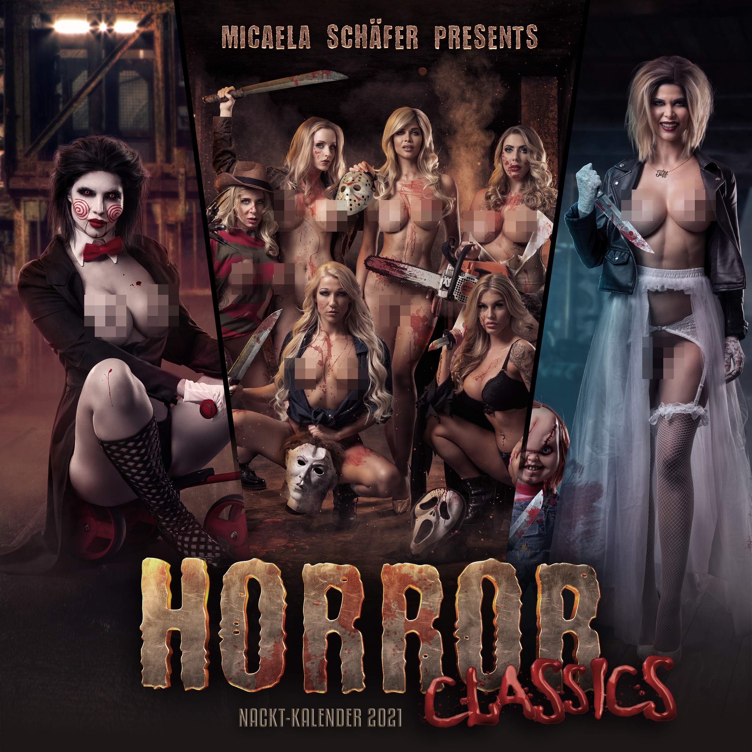 Quartett.net Micaela Shepherd"Horror Classics" Erotic Wall Calendar 2021