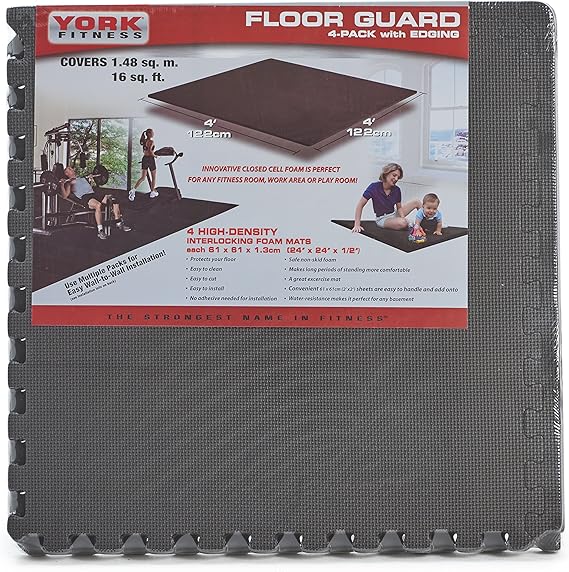 York Fitness - Alfombra protectora de suelo para aparatos de ...