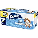 Charmin Ultra Soft Toilet Paper, 16 Mega Rolls (Equal to 64 Regular Rolls)
