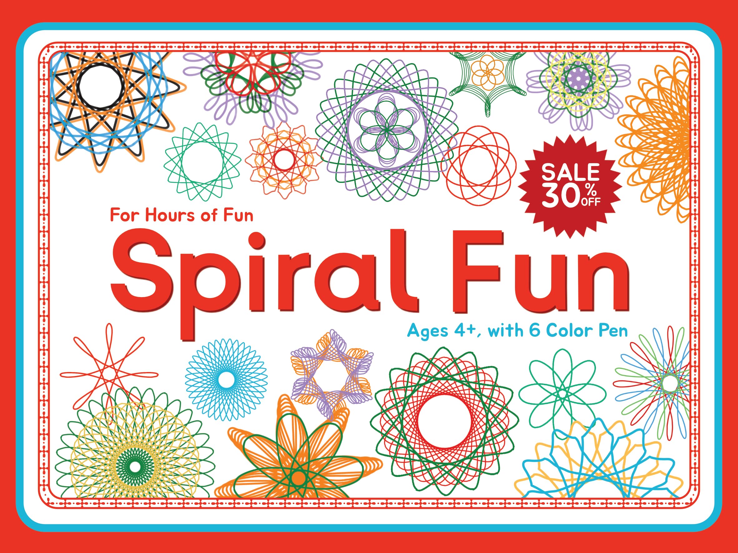 Georgi’s Perfect Spiral Fun Art Set Awesome Spiro Kids Toys Hours of Fun Create Stunning Designs 6 Colour Pen 23 Piece Drawing Set Practical Gift Idea