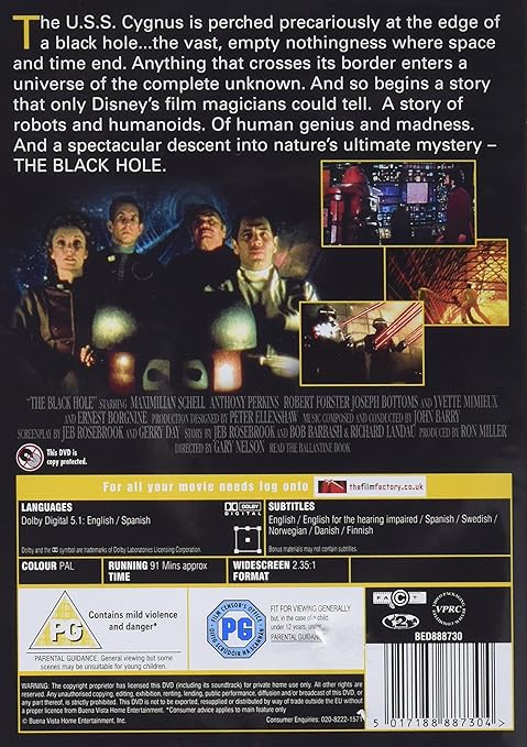 Amazon Co Jp The Black Hole Dvd Dvd ブルーレイ Maximilian Schell Anthony Perkins Robert Forster Joseph Bottoms Yvette Mimieux Ernest Borgnine Tom Mcloughlin Roddy Mcdowall Gary Nelson Slim Pickens Frank V Phillips Gary
