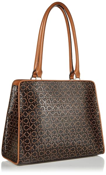 CALVIN KLEIN MARGOT TEXTURED LOGO EMBOSS TOTE