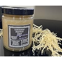 Naturally Perfect Shop Sea Moss/Irish Moss Edible Gel - 100% Organic, Vegan, Non-GMO - Inspired by Dr Sebi Gold