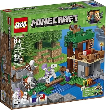 lego 21146 the skeleton attack minecraft