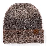 C.C Eco Friendly Recycled Winter Chunky Stretchy Knit Beanie Cap Hat (HAT-2076)(HAT-2082)