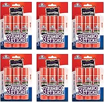 Amazon Com Elmer S Glue Stick E579 Disappearing Purple 3 Sticks 6 Office Products