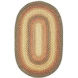 Brown circle rug