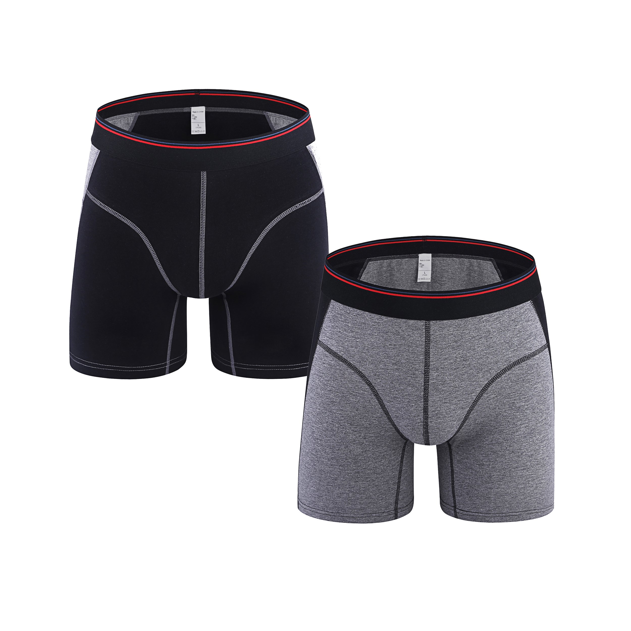 Fedpop Men\'s Boxer Briefs Cool Underwear Stretch Underpant