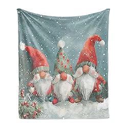 Ambesonne Christmas Throw Blanket, Whimsical Xmas