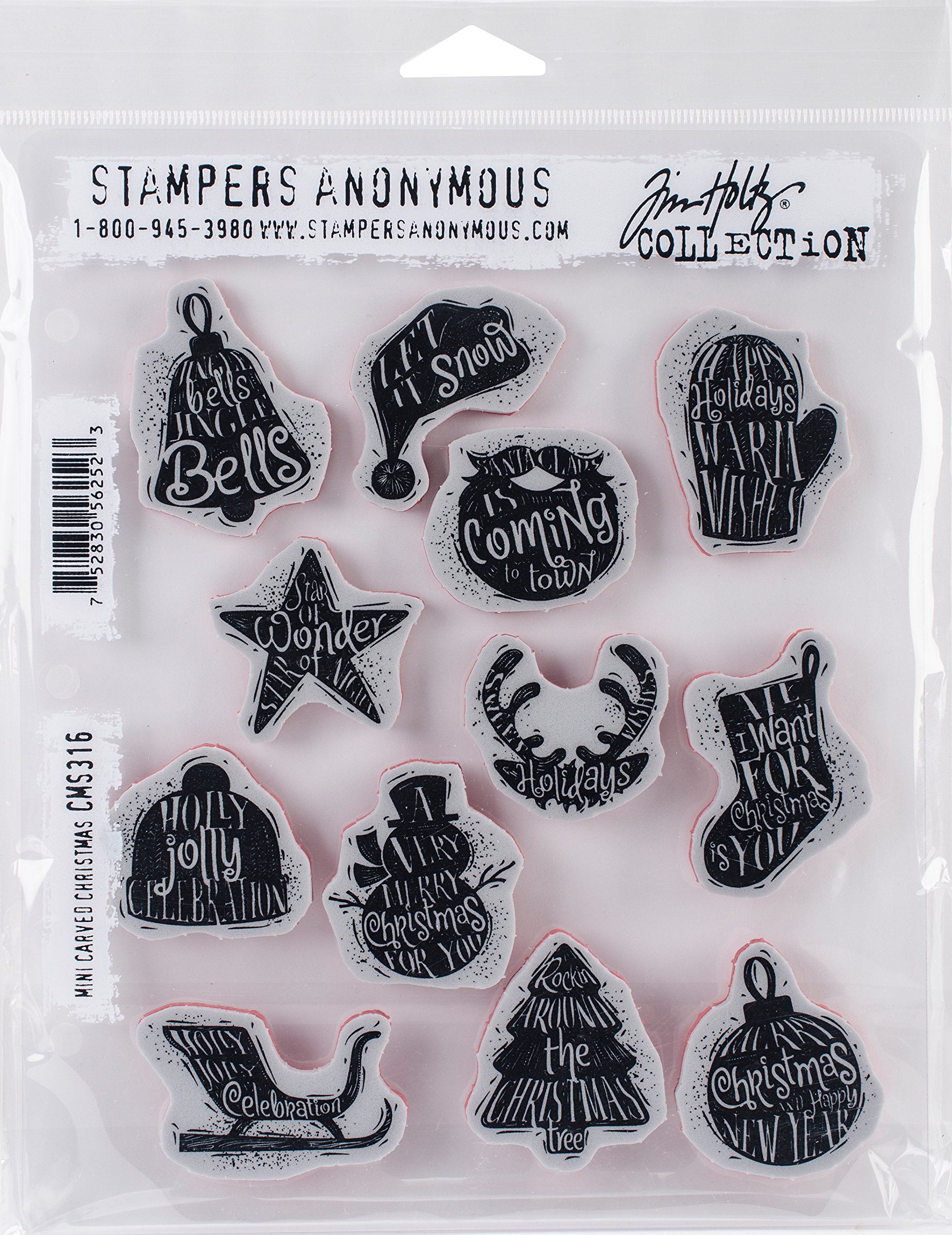 Stampers Anonymous Tim Holtz Cling Stamps, Multi-Colour, 24.13 x 19.05 x 0.76 cm