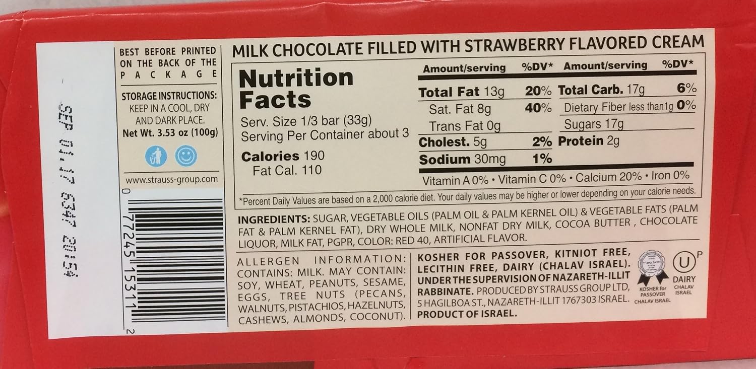 Elite chocolate bar Milk crm straw fi (077245153112)