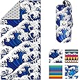 4Monster Microfiber Beach Towel Quick Dry,Super Absorbent Lightweight Travel Towel for Swimmers, Sand Free Camping Towel, Bea