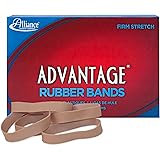 Alliance Rubber 26825 Advantage Rubber Bands Size #82, 1 lb Box Contains Approx. 230 Bands (2 1/2" x 1/2", Natural Crepe)