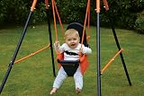 Hedstrom Folding Baby Swing Set Blue/Orange 6-36 Months Outdoor Garden view 3